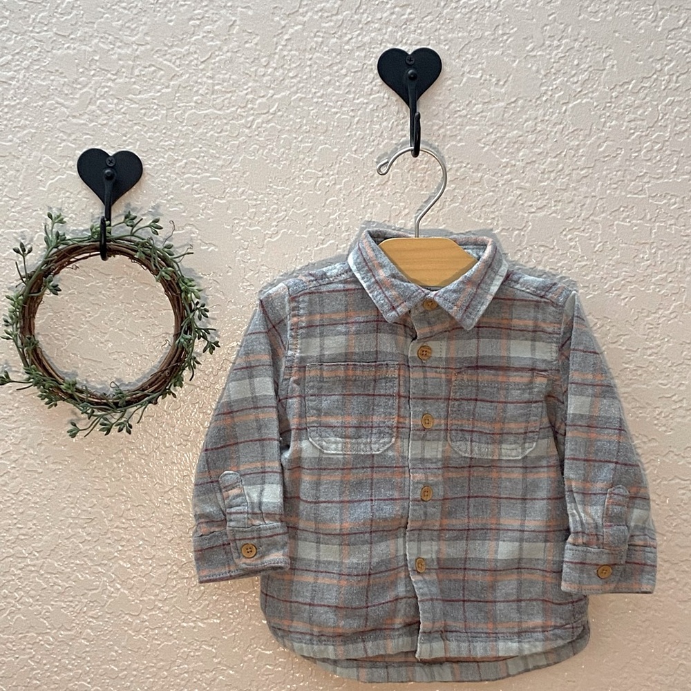 Little Co. By Lauren Conrad Baby Girl Flannel ~ size 12m